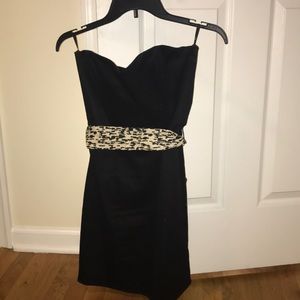 Forever 21 Black mini dress with belt included!